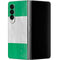 Nigeria Flag Distressed Galaxy Z Fold4 5G Skin